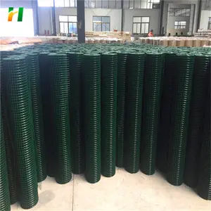 绿色焊接安全围栏镀锌刚性硬丝网/pvc 涂层焊接丝网用于围栏面板 (工厂价格)