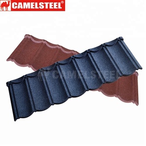 Tuiles de <span class=keywords><strong>toiture</strong></span> en acier revêtu de pierre style artisanal, matériau anti-corrosion pour le remplacement des anciennes toitures en asphalte, pour la rénovation d'entrepôts - Product Image 5