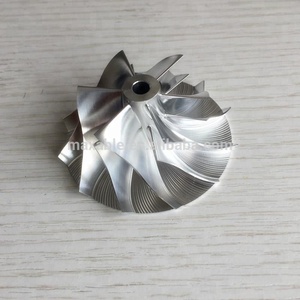 Rueda de Compresor <span class=keywords><strong>K24</strong></span> 42.37/60.50mm 6+6 Aspas 5324-123-2007 Turbo Fresado/aluminio 2618/billet para 911 GT2 (996), 911 Turbo S (996) - Product Image 2