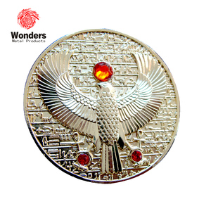 Moneda de Plata Personalizada al por Mayor con Diseño de Águila y Diamantes - Product Image 4