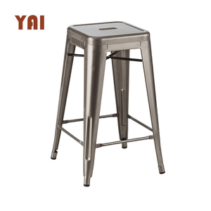 Galvanizado industrial de <span class=keywords><strong>alta</strong></span> apilable <span class=keywords><strong>restaurante</strong></span> <span class=keywords><strong>barra</strong></span> de metal silla Silla de bar silla - Product Image 3