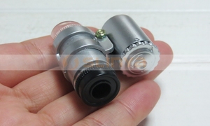 버튼 셀 LED 배 휴대용 미니 배 모노 현미경 - Product Image 4