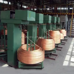 China manufacturer continuous copper rod upcast casting rolling machine