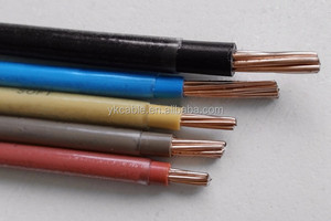 ลวดทองแดงที่เป็นของแข็งพีวีซีหุ้มฉนวนสายไฟประเภทต่างๆ Electrical16 AWG 300/500V <span class=keywords><strong>THW</strong></span> - Product Image 4