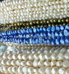 Cheap <strong>Blue</strong> Dyed <strong>Fresh</strong> <strong>Water</strong> <strong>Pearl</strong> Jewellery Baroque Real <strong>Pearl</strong> 3mm Size Strand <strong>Pearl</strong>