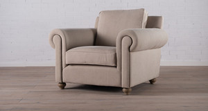 Salón Lino tela 2 asientos sofá de hotel - Product Image 3