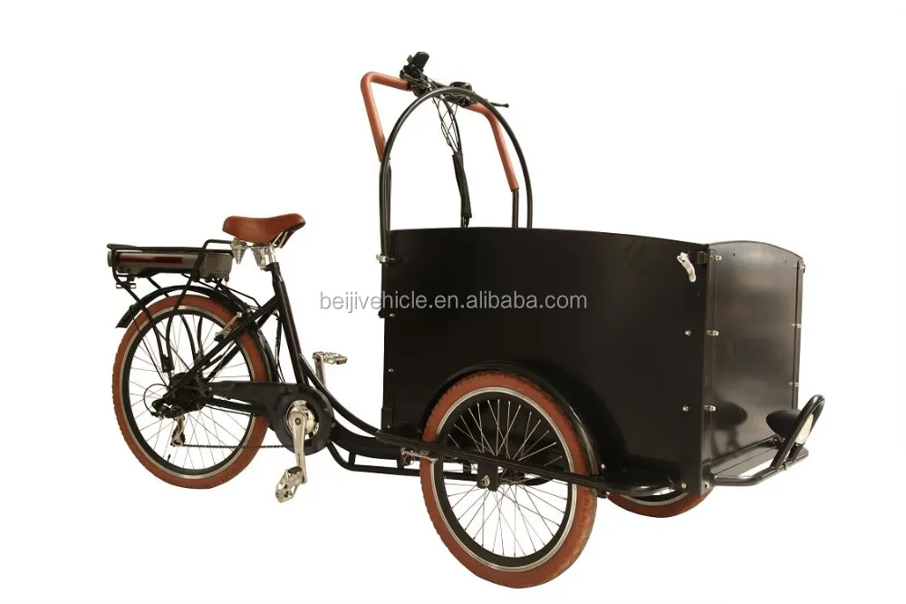 Hollanda tarzı alüminyum alaşımlı çerçeve aile 3 jantlar çin kargo üç tekerlekli bisiklet