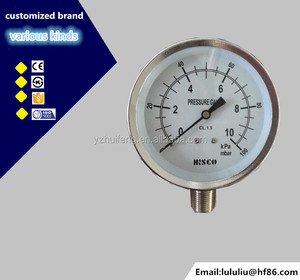 Medidor de pressão baixa de aço inoxidável, alta qualidade, <span class=keywords><strong>75mm</strong></span>, 150 mbar - Product Image 3