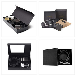 OEM ordine All'ingrosso Personalizzato degli uomini di Lusso A Cricchetto Cinghia di Cuoio Del Raccoglitore Regalo <span class=keywords><strong>Set</strong></span> - Product Image 2