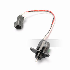 Pièces d'excavatrice Solénoïde d'arrêt de carburant à longue course DC 12V 119233-77932 119233-77931 1503ES-12S5SUC12S pour R55-<span class=keywords><strong>5</strong></span> R60-<span class=keywords><strong>5</strong></span> TB235 - Product Image 1