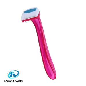 Tek bıçaklı seks pembe bikini tüy çıkartıcı giyotin tıraş razor bayan için