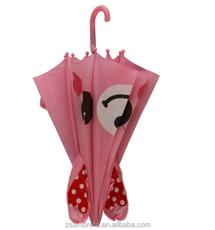 Зонт в форме животного с ушками для детей, оптовая продажа, дешевый детский зонт
