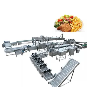 Yazhongอาหารเครื่องจักรแช่แข็งFrench Friesสายสดมันฝรั่งCrispsเครื่อง