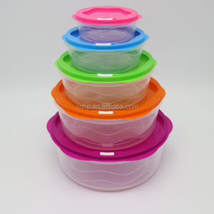 Thân Thiện Với Môi 5 Cái Nhựa Tròn Cầu Vồng Thực Phẩm Bát Và Hộp Ăn Trưa Và Thực Phẩm <span class=keywords><strong>Container</strong></span> Set Bữa Ăn Prep <span class=keywords><strong>Container</strong></span> - Product Image 5