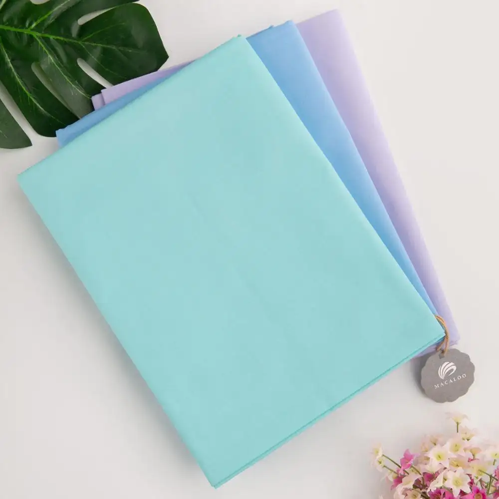 Tiffany blue color 100 combed woven cotton twill fabric