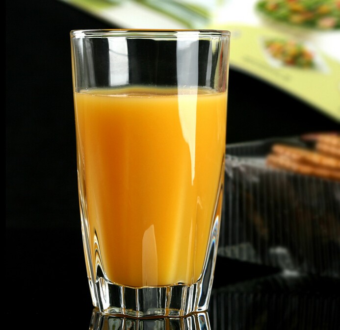 Round Milk Juice Glass Cup For Drink Water Drinking Glass Food Grade Material Transparent Whiskey Cup