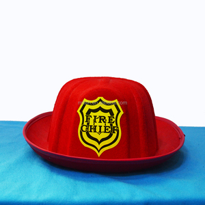 MH-2038 novedad fiesta divertido fieltro rojo <span class=keywords><strong>truckman</strong></span> bombero jefe casco sombrero - Product Image 3