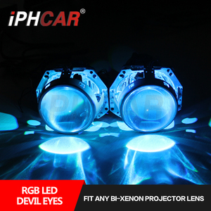 ไฟ LED RGB <span class=keywords><strong>Devil</strong></span> <span class=keywords><strong>Eyes</strong></span> ราคาโรงงาน สำหรับติดตั้งกับเลนส์โปรเจคเตอร์ Q5 ติดตั้งง่าย ไฟ Demon <span class=keywords><strong>Eyes</strong></span> RGB - Product Image 4