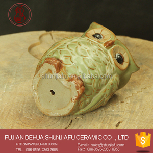 Pots à plantes en céramique en forme de hibou, Pots pour plantes, bonsaï pour bureau, offre spéciale - Product Image 3