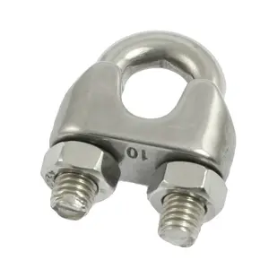 1.5 small wire rope stainless steel cable end clamp