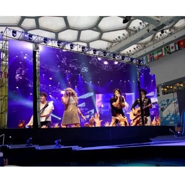 nightclub/bar live shows stage background slim portable cabinet full color SMD outdoor indoor led display p3.91