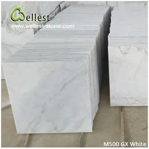 Beliebte Guangxi Weiß Marmor Fliesen 30x30 für Stein Wand