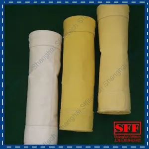 Poliéster nomex pp p84 fibra de vidrio de PTFE colector de polvo de polvo no tejido bolsa filtro
