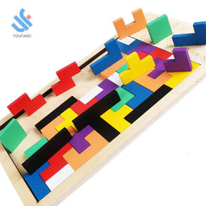 YF-M815 colorido comprimido bloques de madera Tangram Brain training <span class=keywords><strong>Tetris</strong></span> bloque inteligencia rompecabezas para niños - Product Image 4