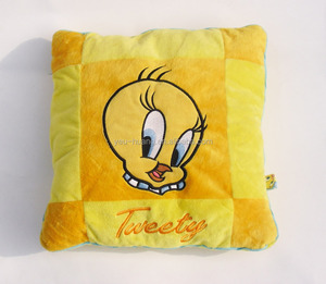 Tùy Chỉnh OEM <span class=keywords><strong>Tweety</strong></span> Vuông Gối Và Đệm - Product Image 2