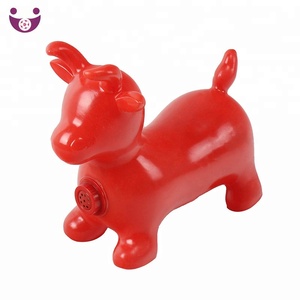 Taureaux gonflables écologiques en PVC certifiés CE avec musique pour enfants, <span class=keywords><strong>jouet</strong></span> animal pour jeux en extérieur - Product Image 4