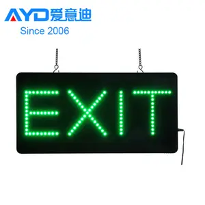 Di piccola Dimensione Acrilico Coperta LED Exit Sign Display DIP LED Lettera Segno Personalizzato Led Finestra Lettere Segno