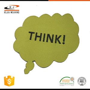 Corte láser de gama Alta de moda club de logotipo personalizado parche tejido - Product Image 1