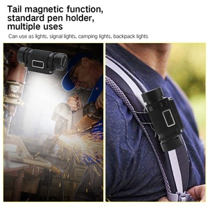 <span class=keywords><strong>Boruit</strong></span>, nuevo diseño, faro delantero, Puerto tipo C, Mini faro LED recargable para reparación de automóviles, acabado de Camping - Product Image 4