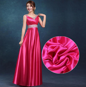 Đàn hồi màu tinh khiết mềm <span class=keywords><strong>polyester</strong></span> satin vải cho lót - Product Image 1