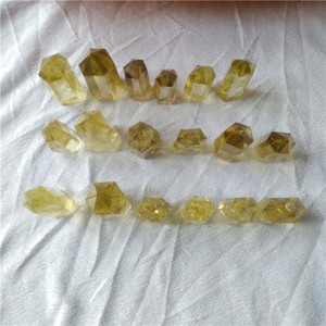 Natural <span class=keywords><strong>citrino</strong></span> <span class=keywords><strong>cristallo</strong></span> di quarzo punti minuscolo <span class=keywords><strong>cristallo</strong></span> guarigione sei lati bacchette - Product Image 3