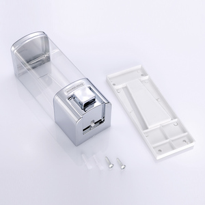 Dispenser di <span class=keywords><strong>Sapone</strong></span> <span class=keywords><strong>Liquido</strong></span> Moderno FLG in Plastica ABS Grigio Chiaro, Montaggio a Parete, Erogatore di Schiuma, Portarotolo <span class=keywords><strong>per</strong></span> <span class=keywords><strong>Bagno</strong></span> Domestico - Product Image 6