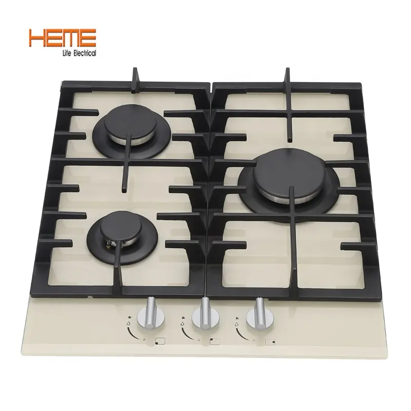 China Manufacturers Kitchen LPG Gas Cooker 3 Ring Gas Hob