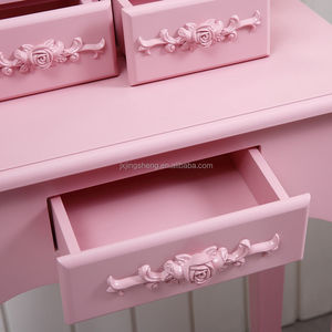 Coiffeuse en bois pour bébé Almirah Huda <span class=keywords><strong>Beauty</strong></span> Cosmetics New Design - Product Image 4