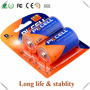 PKCELL 10 años de vida útil <span class=keywords><strong>LR20</strong></span> 1.5v D size batería 1800mins <span class=keywords><strong>pila</strong></span> D alcalina batería no recargable - Product Image 2