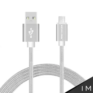 Micro USB-кабель Voxlink 1 м для телефонов Android, аксессуары для телефонов, универсальные шнуры для быстрой зарядки и передачи данных