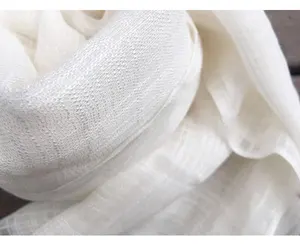 Slub Cotton Scarf cotton gauze fabric for diy banarasi chanderi