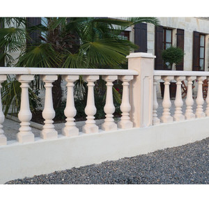 Trang Chủ Biệt Thự Trang Trí Đá Cẩm Thạch Trắng Cột Cột Và Tay Vịn - Product Image 3