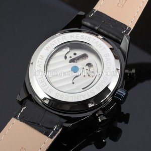 Forsining tourbillon genuine leather luxury top brand watches men automatic movement - Product Image 5