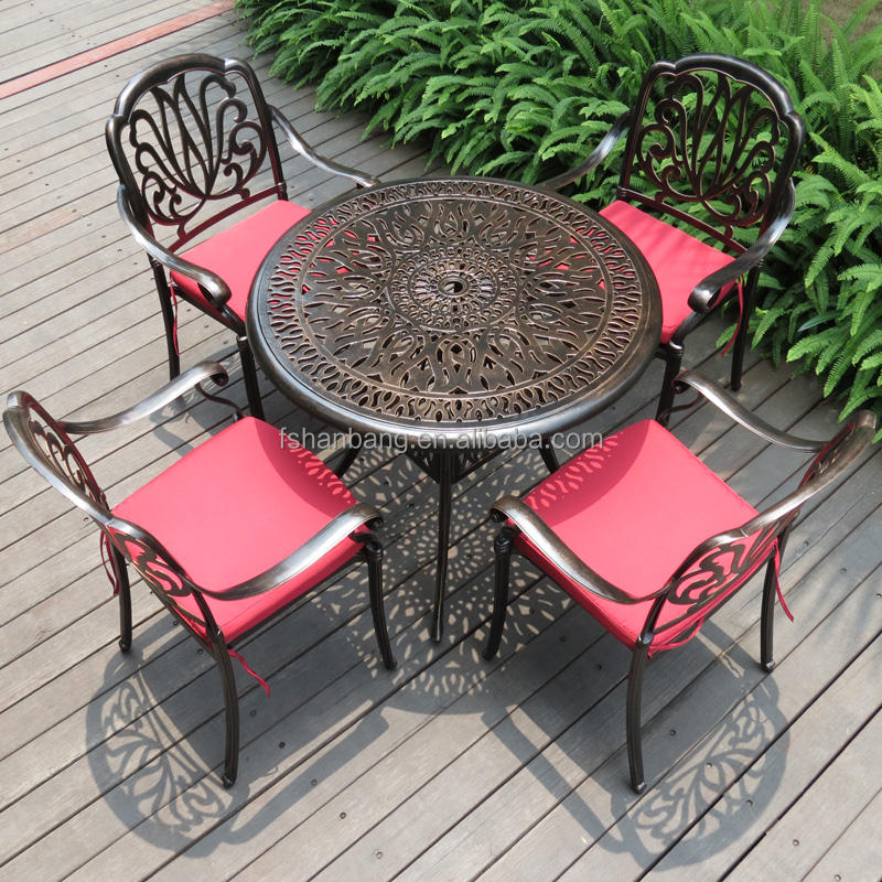 Wrought Iron Heavy Duty Metal Patio Chairs FENG20 Outdoor Rocking