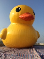 Mascotte géante de canard jaune en caoutchouc gonflable fabriquée à Guangzhou