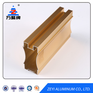 OEM anodisé or en <span class=keywords><strong>aluminium</strong></span> profils <span class=keywords><strong>catalogue</strong></span> pour porte de placard - Product Image 2