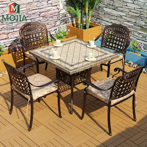 Foshan Tuin Stenen Tafels En Stoelen Tuin Populaire Bronzen Patio Tuin Tafel En Stoel Diner Sets