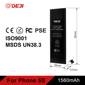 DEJI รีไซเคิลแบตเตอรี่ลิเธียม 1560Mah แบตเตอรี่โทรศัพท์สําหรับ <span class=keywords><strong>iPhone</strong></span> <span class=keywords><strong>5S</strong></span> แบตเตอรี่ IEC62133 - Product Image 3