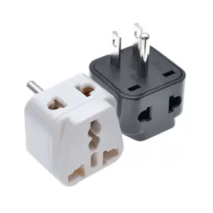 Universal Plug Adapter 1pcs 3pins Universal Travel USA American Power Plug Adapter US To EU UK US China Converter Socket