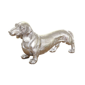 Estatua <span class=keywords><strong>de</strong></span> <span class=keywords><strong>Perro</strong></span> <span class=keywords><strong>Salchicha</strong></span> Plateado <span class=keywords><strong>de</strong></span> Poliresina - Product Image 4